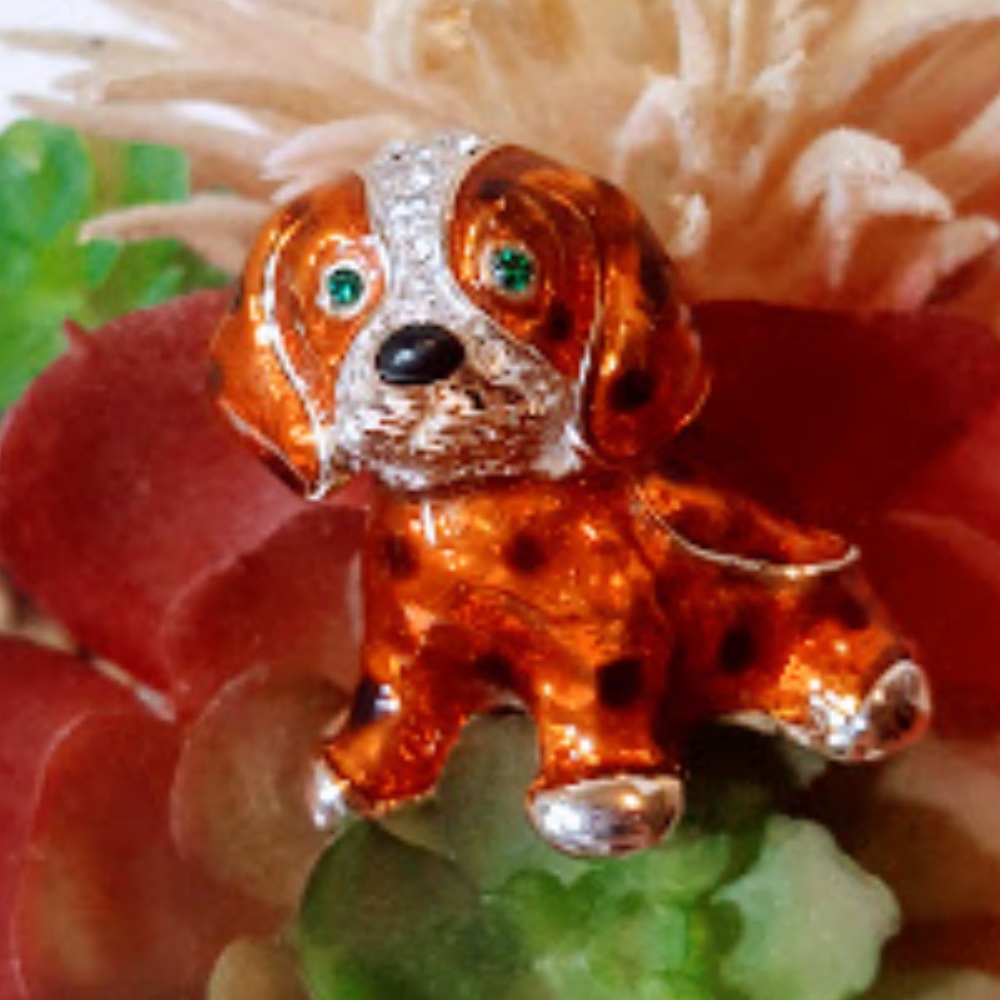 Vintage Dog Brooch Pin